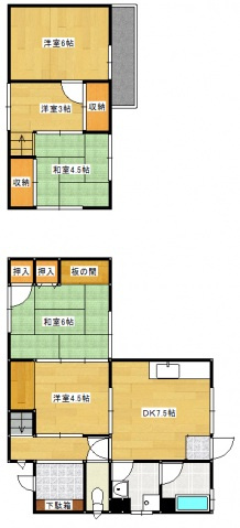 南大河戸建  の間取り
