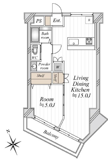 【間取り】 | 【仲介手数料無料】津田沼サニーマンション | 仲介O円団では掲載物件以外も仲介手数料無料にてご購入いただけます！