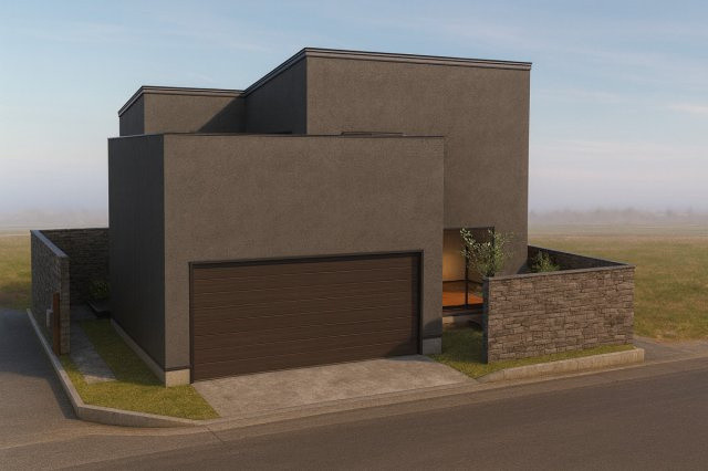 グラッド・タウン大東市明美の里町　建築条件【無し】の外観|南東角地のため、朝から夕方まで光に包まれた明るい住空間が実現可能