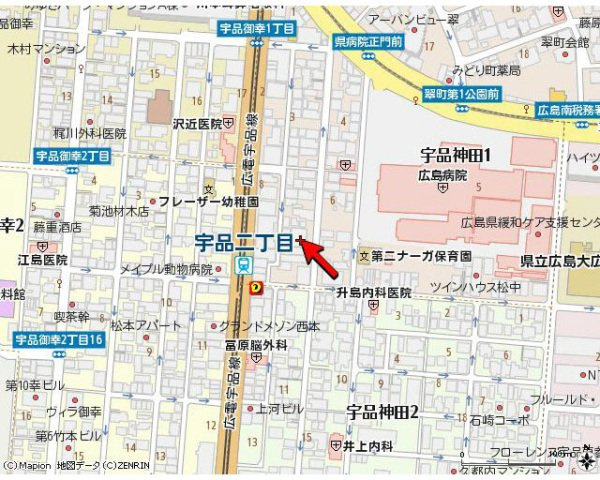 ハイツリリアンの地図