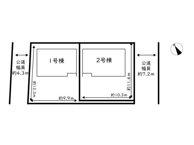 【区画図】 | 姫路市庄田第2／全2棟