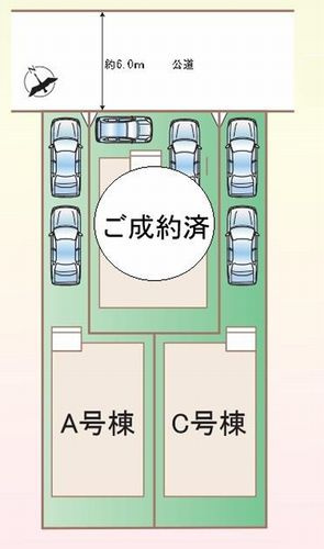 【区画図】 | 【仲介手数料０円】相模原市中央区横山3丁目　新築一戸建て　全3棟 | 相模原市中央区横山3丁目　新築一戸建て　全3棟