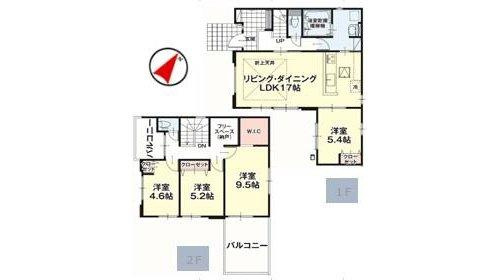 LIGARE　真岡市亀山22期の間取り