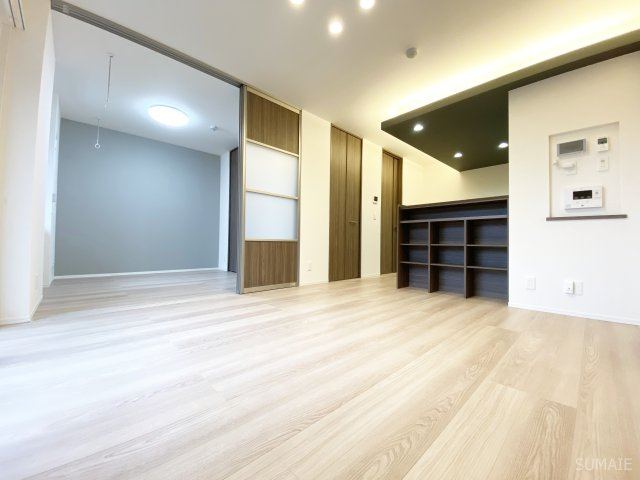 すずらんの居間・リビング|12.4帖のLDKです！