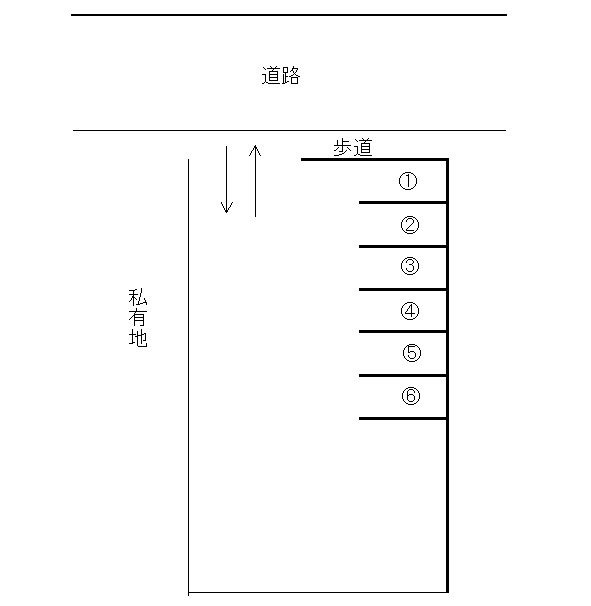 住吉1丁目16駐車場の区画図