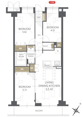 【間取り】ダイアパレス若葉 