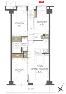【間取り】ダイアパレス若葉 
