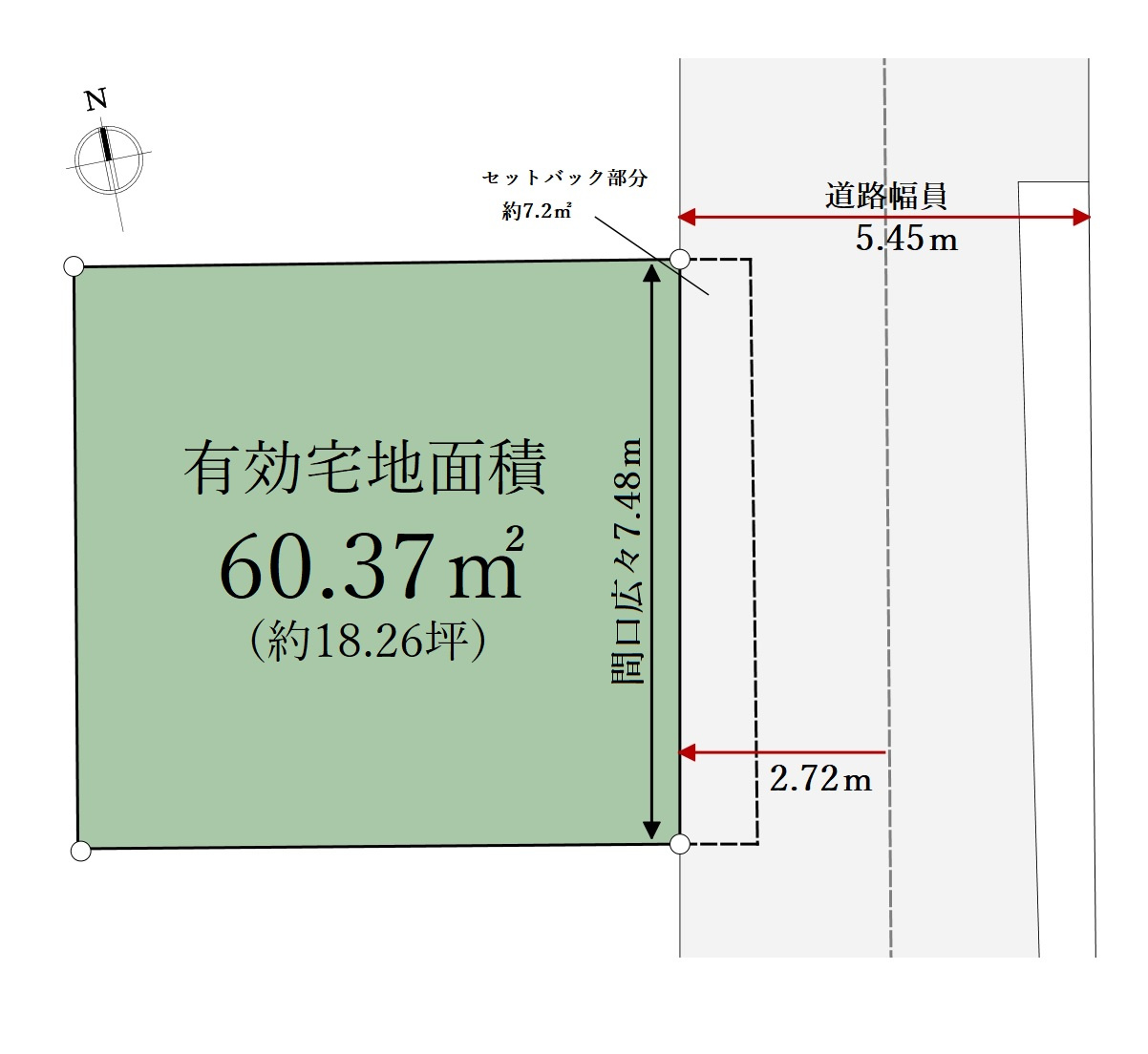 北区岩淵町 限定1区画の土地図|土地面積60.37㎡、整形地
―想いを自由に形に・・　建築条件なし売地　限定1区画―
周辺環境が充実した好利便な立地
小学校徒歩3分！！
駅徒歩8分、お買い物施設も近くに揃っております