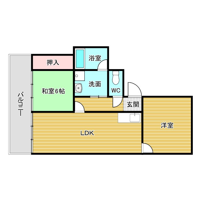 シャンボールメゾン曽根の間取り