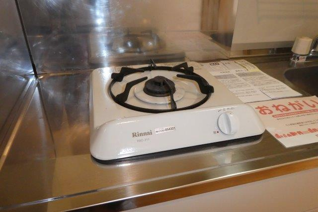 プラシード倉敷のキッチン|１口ガスコンロ