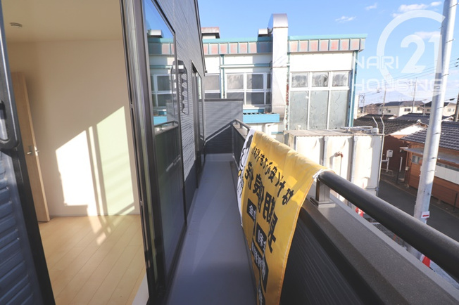 【バルコニー】 | リーブルガーデン　あきる野市草花　新築　全2棟　1号棟 | 南面バルコニー