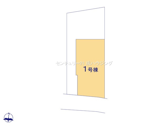 【区画図】 | リーブルガーデン　あきる野市草花　新築　全2棟　1号棟 | 全体区画図