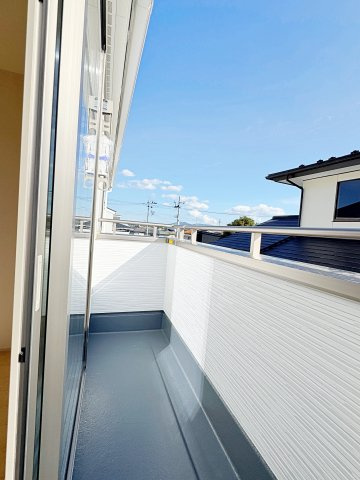 新築戸建・新築建売　安積南長久保1丁目【長期優良住宅】安積三小・安積二中のバルコニー