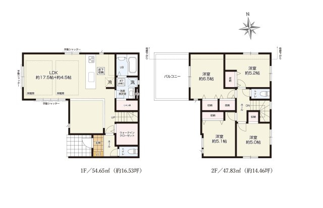【間取り】 | 陽の光をたっぷりと浴びながら気持ち良く生活が出来ます。夢のマイホーム、夢ではなく実現出来ます！見学・ご相談等、お気軽にご連絡下さい。