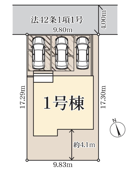 【区画図】 | 熊谷市河原町第5   LiveleGarden.s　新築戸建　全1棟　1号棟