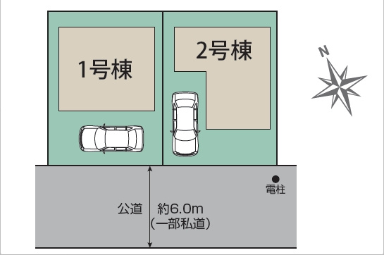 【区画図】 | 新座市野火止　全2棟　1号棟 | 1号棟
