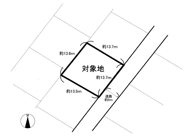 企救丘一丁目27番22号（B-5）の土地図