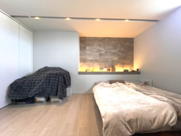 栃木ハウス施工の築浅モデルハウス！！の寝室|2F寝室　使い勝手のいい寝室です