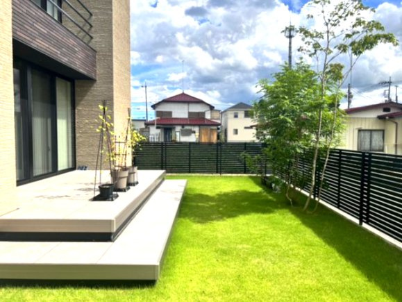 栃木ハウス施工の築浅モデルハウス！！の庭