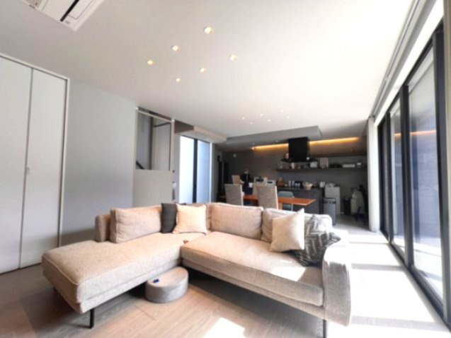 栃木ハウス施工の築浅モデルハウス！！の居間・リビング