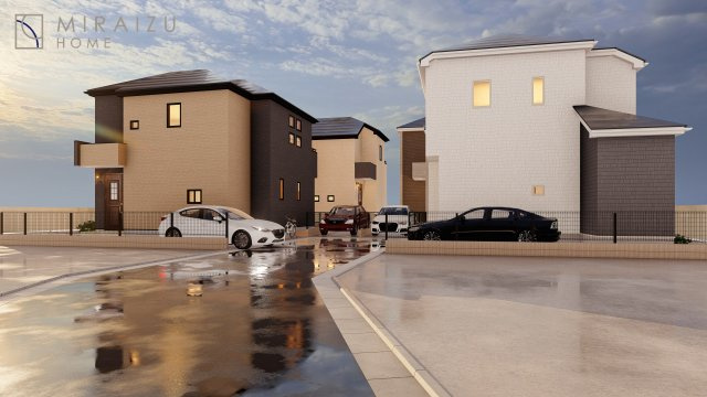 【完成予想図】 | ラン例（建物面積95.43㎡/建物価格2200万円）陽の光をたっぷりと浴びながら気持ち良く生活が出来ます。※CG画像に関して、あくまでもイメージです。実際の仕様と異なる場合もございます。