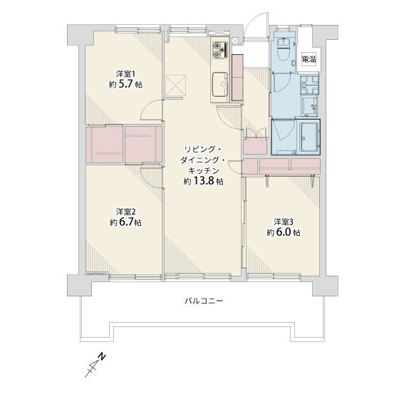 【間取り】 | MAC箱崎コート☆仲介手数料無料☆