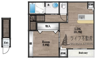 セレスコート花園の間取り