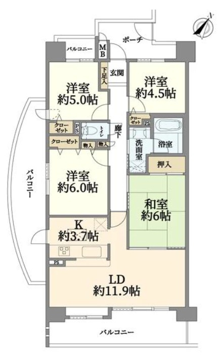 コート甲子園南4番館の間取り