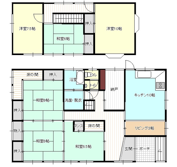 【間取り】 | 寒河江市若葉町　中古戸建