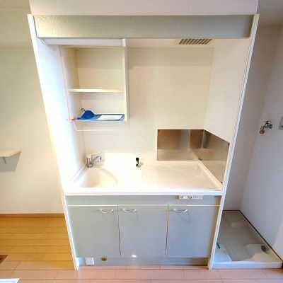 熊本市中央区九品寺６丁目のアパートのキッチン