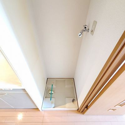 熊本市中央区九品寺６丁目のアパートの洗面所