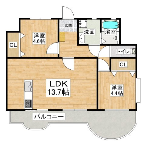 フルール名谷の間取り|※間取りが現況と異なる場合は現況を優先します※