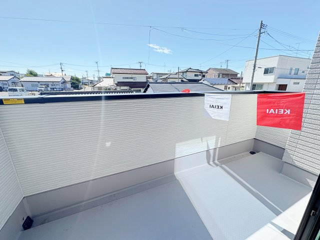 新築戸建・新築建売　郡山市菜根　桜小・第三中のバルコニー|陽当たり良好のバルコニー！