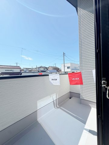 新築戸建・新築建売　郡山市菜根　桜小・第三中のバルコニー