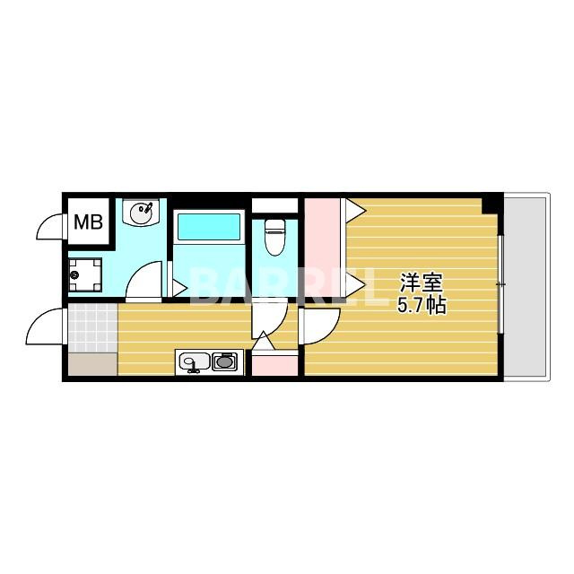 ルクール江坂の間取り
