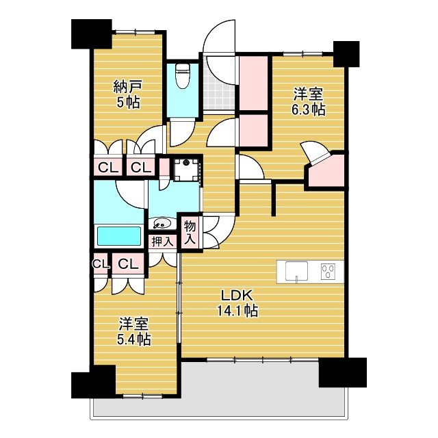 グランカサーレ北千里の間取り