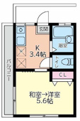 使いやすく機能的なワンルーム！