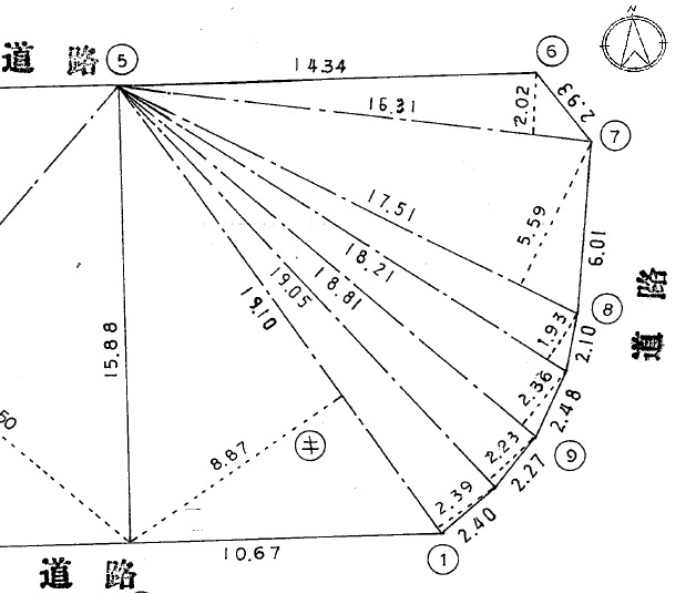 上野町の土地図