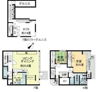 【間取り】 | ＡＲＴＥＭＩＳ　ＭＩＮＡＭＩ　ＡＺＡＢＵ