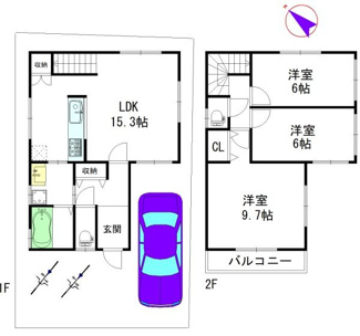 【その他】 | 建物参考プラン：間取り3LDK、木造2階建、建物面積延83.82平米（1F41.91平米、2F41.91平米）