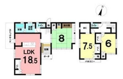 【間取り】 | 境港市上道町　戸建