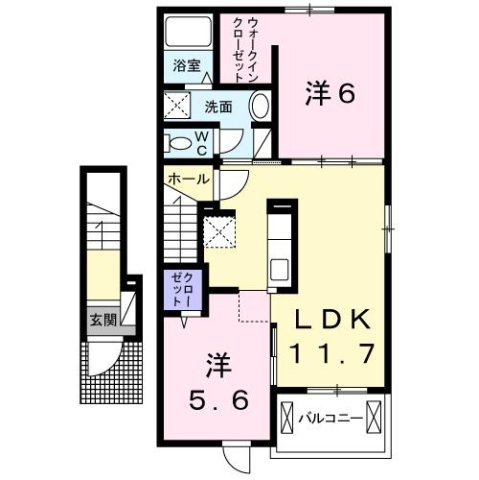 アルバーダ・ＫⅤの間取り