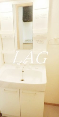 【洗面所】 | ハッピーハイツ・ワン | 洗面台です。