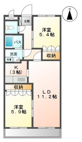 ローズマリーⅠの間取り