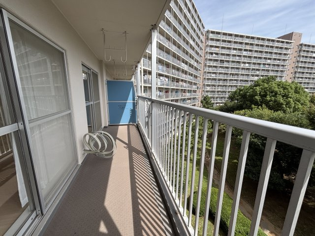 南面のバルコニーです