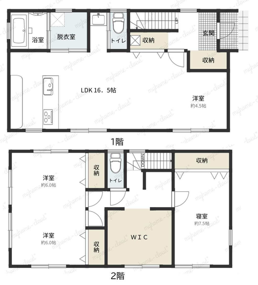 神田　中古戸建　（築浅物件）の間取り