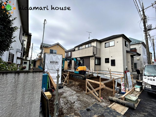 見沼区東大宮2期　新築戸建　Terrechez01の前面道路含む現地写真