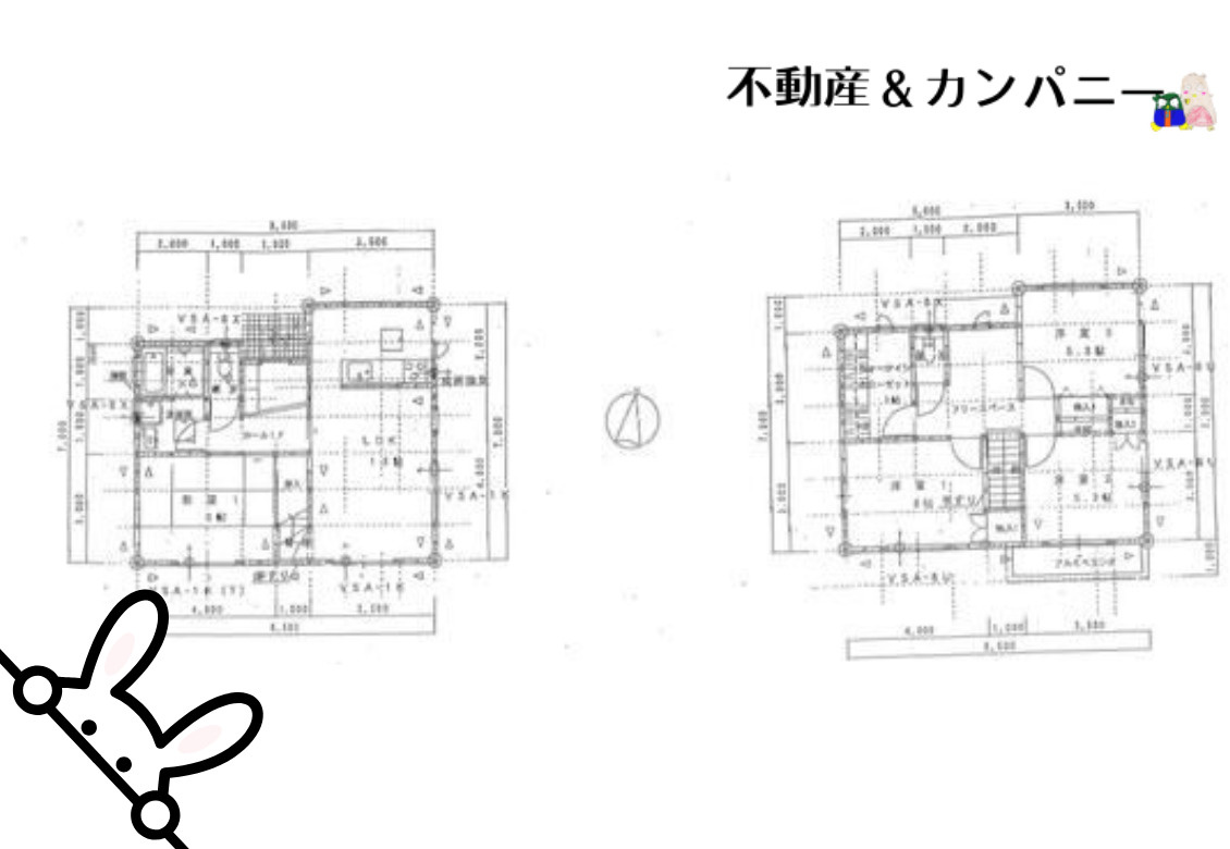 東温市志津川中古戸建の間取り