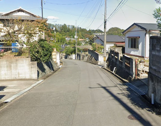 【新築戸建】　いわき市常磐上湯長谷町1期　長期優良住宅　【全2棟】の前面道路含む現地写真|東側6ｍ公道