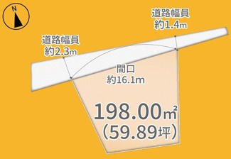 【土地図】 | 城陽市中百度　条件無し　土地